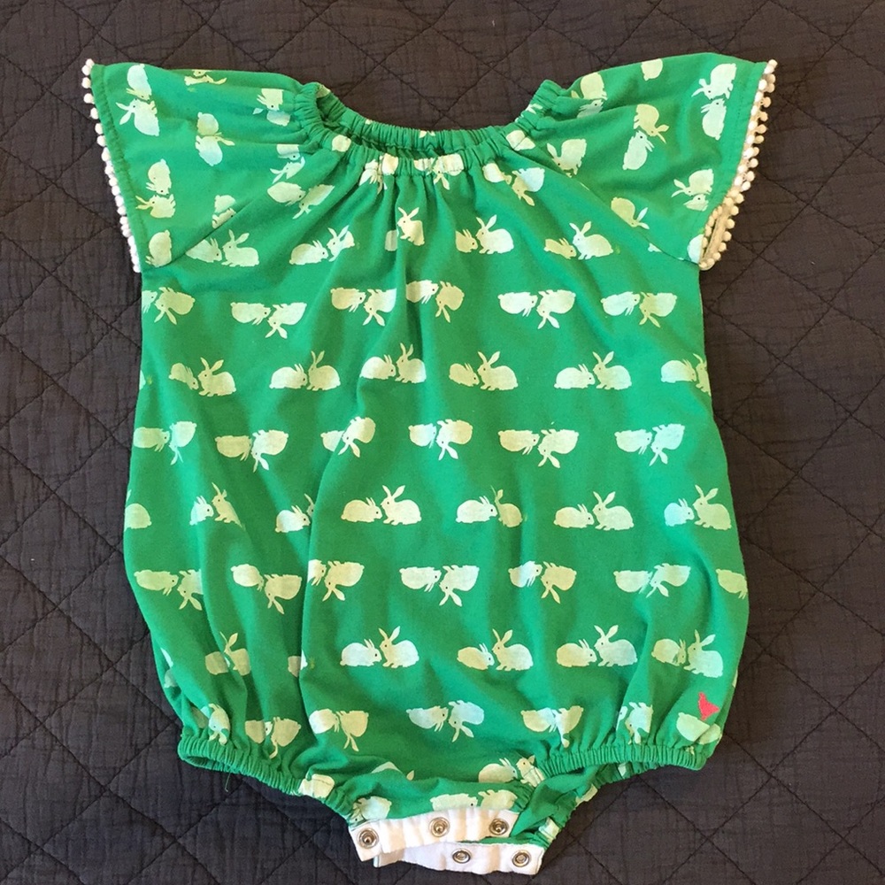 pink chicken green bunny bubble